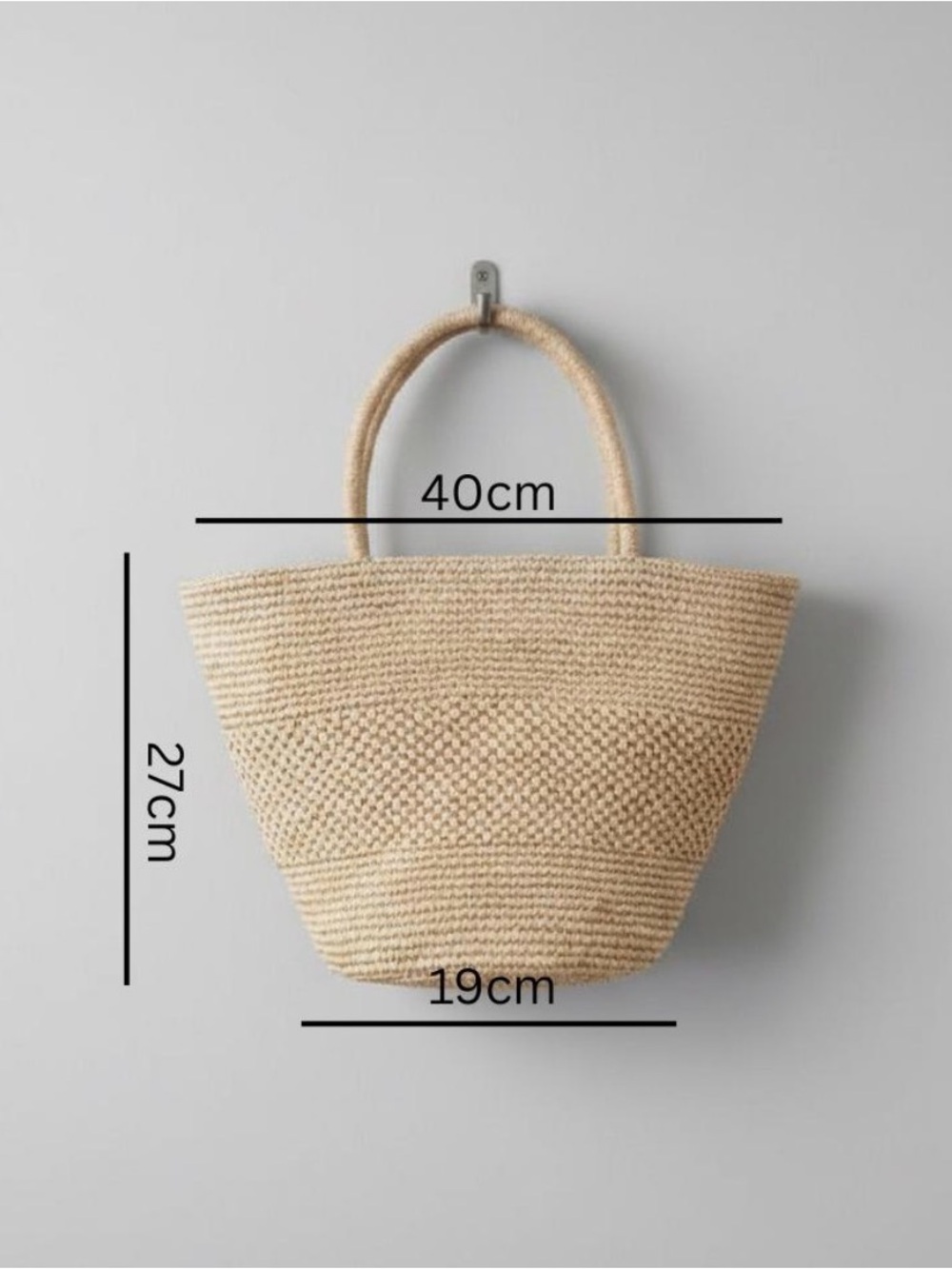 The Row straw bag Dupe